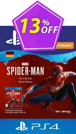 Marvels Spider-Man The City That Never Sleeps PS4 - Germany  Coupon discount Marvels Spider-Man The City That Never Sleeps PS4 (Germany) Deal - Marvels Spider-Man The City That Never Sleeps PS4 (Germany) Exclusive Easter Sale offer 
