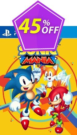 45% OFF Sonic Mania PS4 + DLC - US  Coupon code