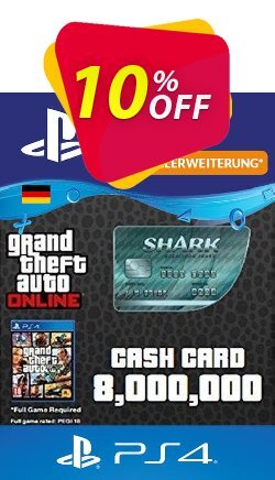 10% OFF GTA Megalodon Shark Card PS4 - Germany  Coupon code