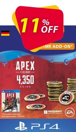 11% OFF Apex Legends 4350 Coins PS4 - Germany  Coupon code