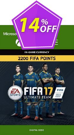 14% OFF Fifa 17 - 2200 FUT Points - Xbox One  Coupon code