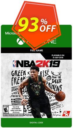 93% OFF NBA 2K19 Xbox One Coupon code