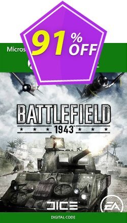 91% OFF Battlefield 1943 Xbox One Coupon code