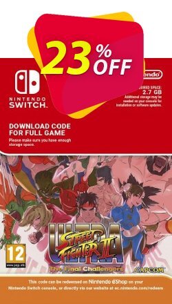 23% OFF Ultra Street Fighter II: The Final Challengers Switch - EU  Coupon code