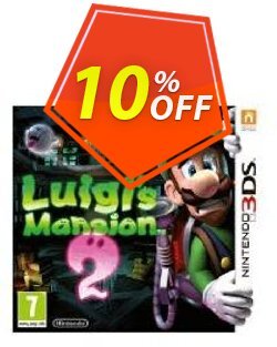 10% OFF Luigi's Mansion 2: Dark Moon 3DS - Game Code Coupon code