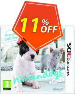 11% OFF Nintendogs + Cats: French Bulldog & New Friends 3DS - Game Code Coupon code