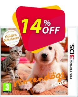 14% OFF Nintendogs + Cats - Golden Retriever + New Friends 3DS - Game Code Coupon code