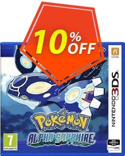 10% OFF Pokémon Alpha Sapphire 3DS - Game Code Coupon code