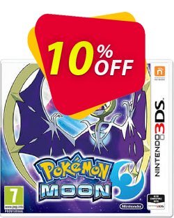 10% OFF Pokemon Moon 3DS - Game Code Coupon code