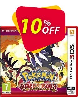 10% OFF Pokémon Omega Ruby 3DS - Game Code Coupon code