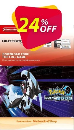 24% OFF Pokemon Ultra Moon 3DS Coupon code