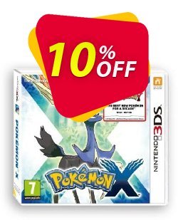 10% OFF Pokémon X 3DS - Game Code Coupon code