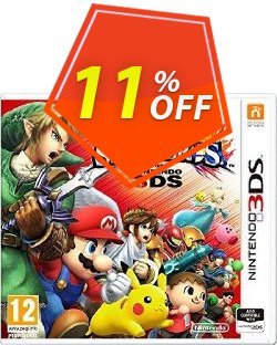11% OFF Super Smash Bros. 3DS Coupon code