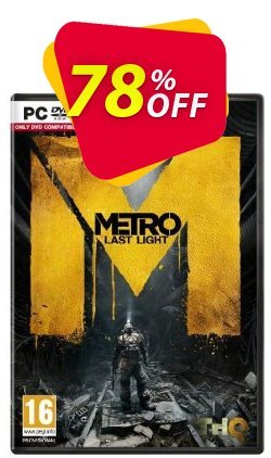 78% OFF Metro Last Light - PC  Discount