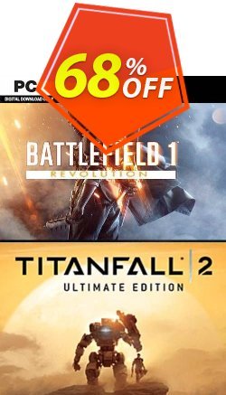 Battlefield One Revolution and Titanfall 2 Ultimate Edition Bundle PC Coupon discount Battlefield One Revolution and Titanfall 2 Ultimate Edition Bundle PC Deal - Battlefield One Revolution and Titanfall 2 Ultimate Edition Bundle PC Exclusive Easter Sale offer 