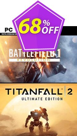 Battlefield One Revolution and Titanfall 2 Ultimate Edition Bundle PC Coupon discount Battlefield One Revolution and Titanfall 2 Ultimate Edition Bundle PC Deal - Battlefield One Revolution and Titanfall 2 Ultimate Edition Bundle PC Exclusive Easter Sale offer 