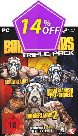 Borderlands: Triple Pack PC Coupon discount Borderlands: Triple Pack PC Deal - Borderlands: Triple Pack PC Exclusive Easter Sale offer 