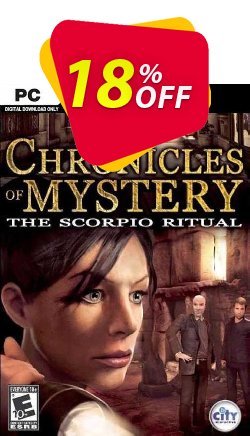 Chronicles of Mystery The Scorpio Ritual PC Coupon discount Chronicles of Mystery The Scorpio Ritual PC Deal. Promotion: Chronicles of Mystery The Scorpio Ritual PC Exclusive Easter Sale offer for iVoicesoft