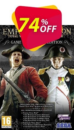 Empire and Napoleon Total War Collection - Game of the Year - PC Coupon discount Empire and Napoleon Total War Collection - Game of the Year (PC) Deal - Empire and Napoleon Total War Collection - Game of the Year (PC) Exclusive Easter Sale offer for iVoicesoft