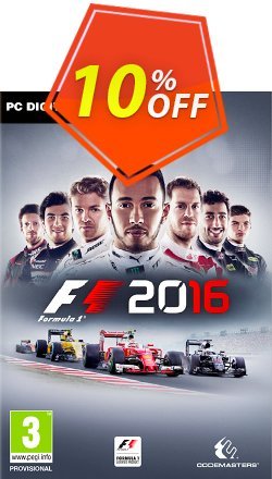 10% OFF F1 2016 PC Discount