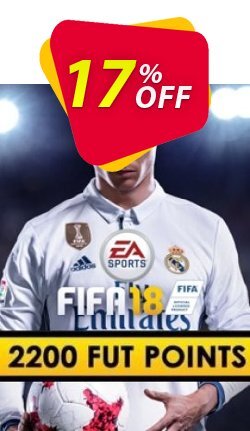 17% OFF FIFA 18 - 2200 FUT Points PC Discount