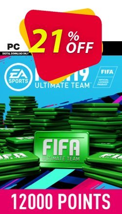 21% OFF FIFA 19 - 12000 FUT Points PC Discount