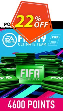 22% OFF FIFA 19 - 4600 FUT Points PC Discount