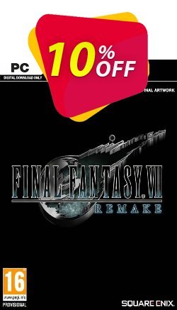 10% OFF Final Fantasy VII 7 Remake PC Discount