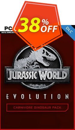 38% OFF Jurassic World Evolution PC: Carnivore Dinosaur Pack DLC Discount