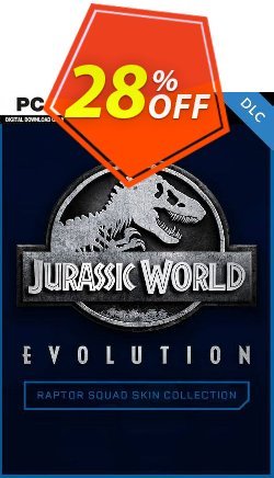 28% OFF Jurassic World Evolution PC: Raptor Squad Skin Collection DLC Discount