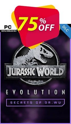 Jurassic World Evolution PC: Secrets of Dr Wu DLC Coupon discount Jurassic World Evolution PC: Secrets of Dr Wu DLC Deal - Jurassic World Evolution PC: Secrets of Dr Wu DLC Exclusive Easter Sale offer for iVoicesoft
