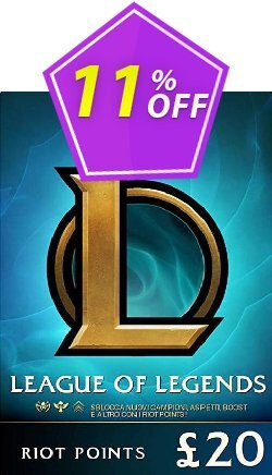 11% OFF League of Legends 3080 Riot Points - EU - West  Coupon code