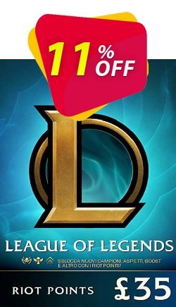 11% OFF League of Legends 5480 Riot Points - EU - West  Coupon code