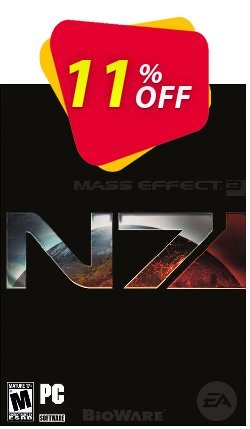 11% OFF Mass Effect 3: N7 Deluxe Edition PC Coupon code