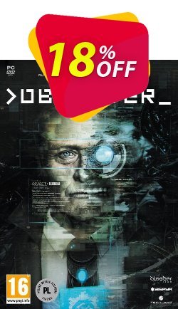 18% OFF Observer PC Coupon code