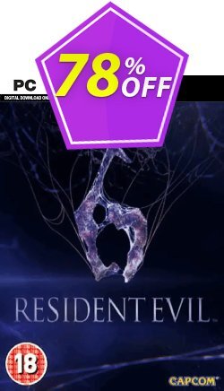 78% OFF Resident Evil 6 PC - EU  Discount