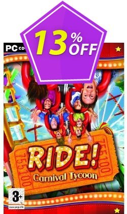 Ride! Carnival Tycoon - PC  Coupon discount Ride! Carnival Tycoon (PC) Deal - Ride! Carnival Tycoon (PC) Exclusive Easter Sale offer 