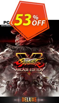 Street Fighter V 5: Arcade Edition Deluxe PC Coupon discount Street Fighter V 5: Arcade Edition Deluxe PC Deal - Street Fighter V 5: Arcade Edition Deluxe PC Exclusive Easter Sale offer