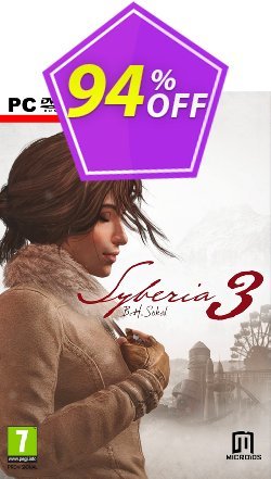 Syberia 3 PC Coupon discount Syberia 3 PC Deal - Syberia 3 PC Exclusive Easter Sale offer 