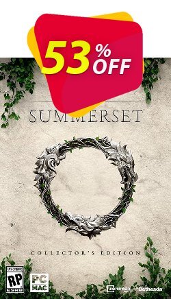 53% OFF The Elder Scrolls Online Summerset Collectors Edition PC Discount