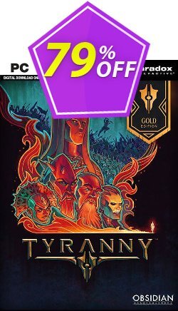 Tyranny Gold Edition PC Coupon discount Tyranny Gold Edition PC Deal - Tyranny Gold Edition PC Exclusive Easter Sale offer 