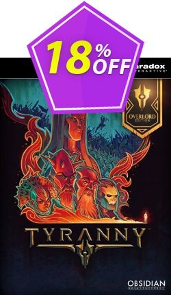 18% OFF Tyranny - Overlord Edition PC Discount