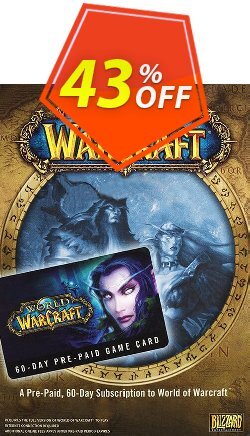 43% OFF World of Warcraft 60 Day Pre-paid Game Card PC/Mac - US  Discount