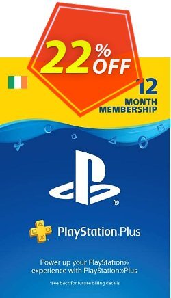 22% OFF PlayStation Plus - 12 Month Subscription - Ireland  Discount