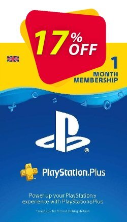 17% OFF PlayStation Plus - PS+ - 30 Day Trial Subscription - UK  Coupon code