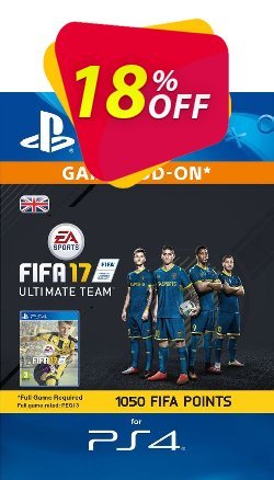 18% OFF 1050 FIFA 17 Points PS4 PSN Code - UK account Coupon code