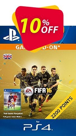 2,200 FIFA 16 Points PS4 PSN Code - UK account Deal