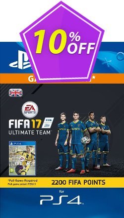10% OFF 2200 FIFA 17 Points PS4 PSN Code - UK account Discount