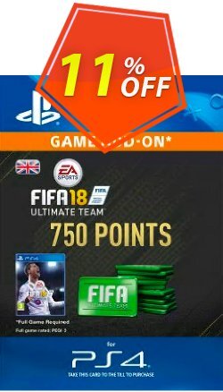 750 FIFA 18 Points PS4 PSN Code - UK account Deal