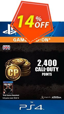 14% OFF Call of Duty - COD Black Ops III 3 Points 2000 - +400 PS4 Discount